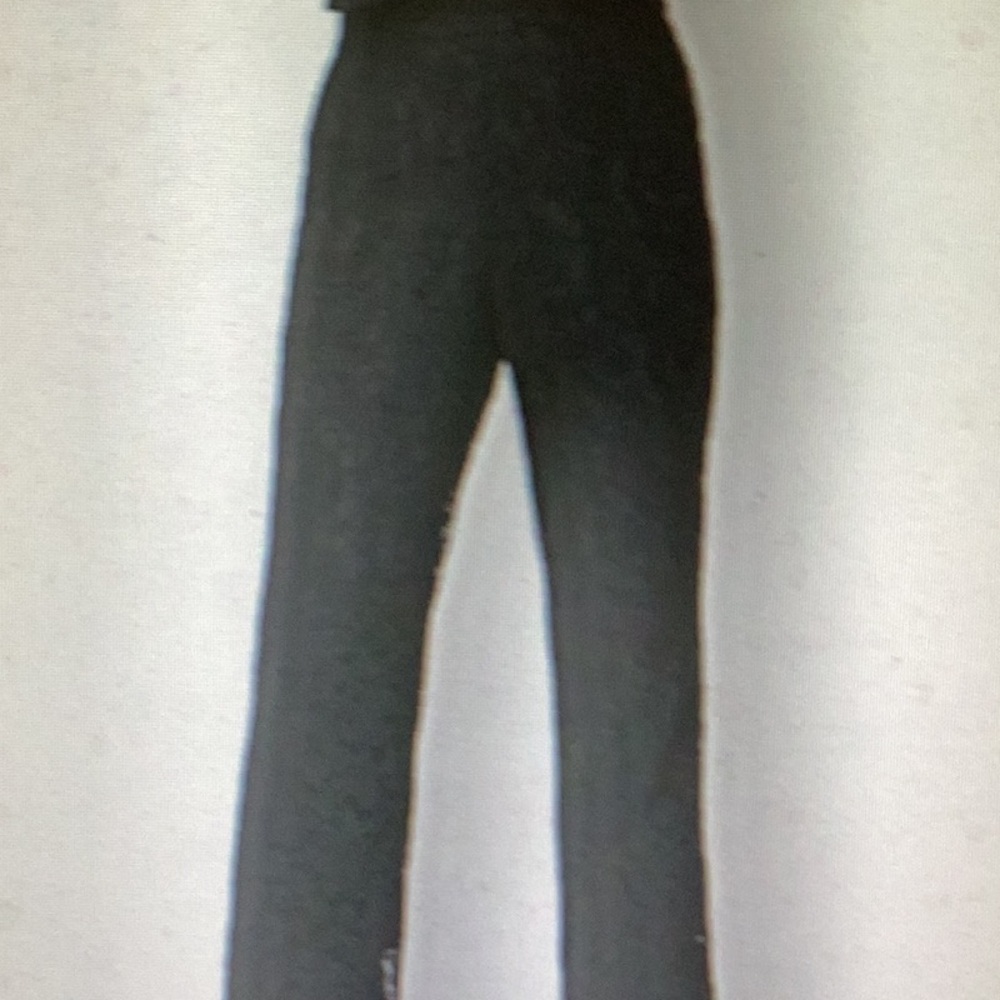 J Crew Cropped High Rise pull-on pants black medium petite